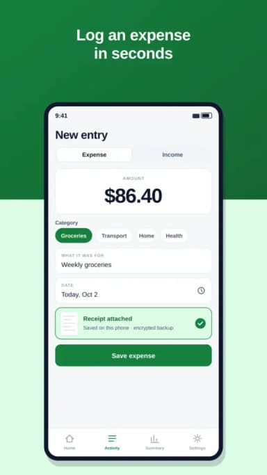 SpendVault screenshot 2